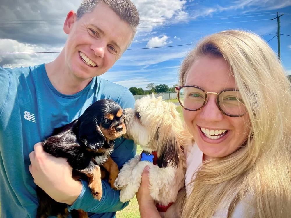 Meet Juno. 🐶🐶 

Hugo is being a great big brother 😍

We now have a Portobello Princess and Prince. 👑