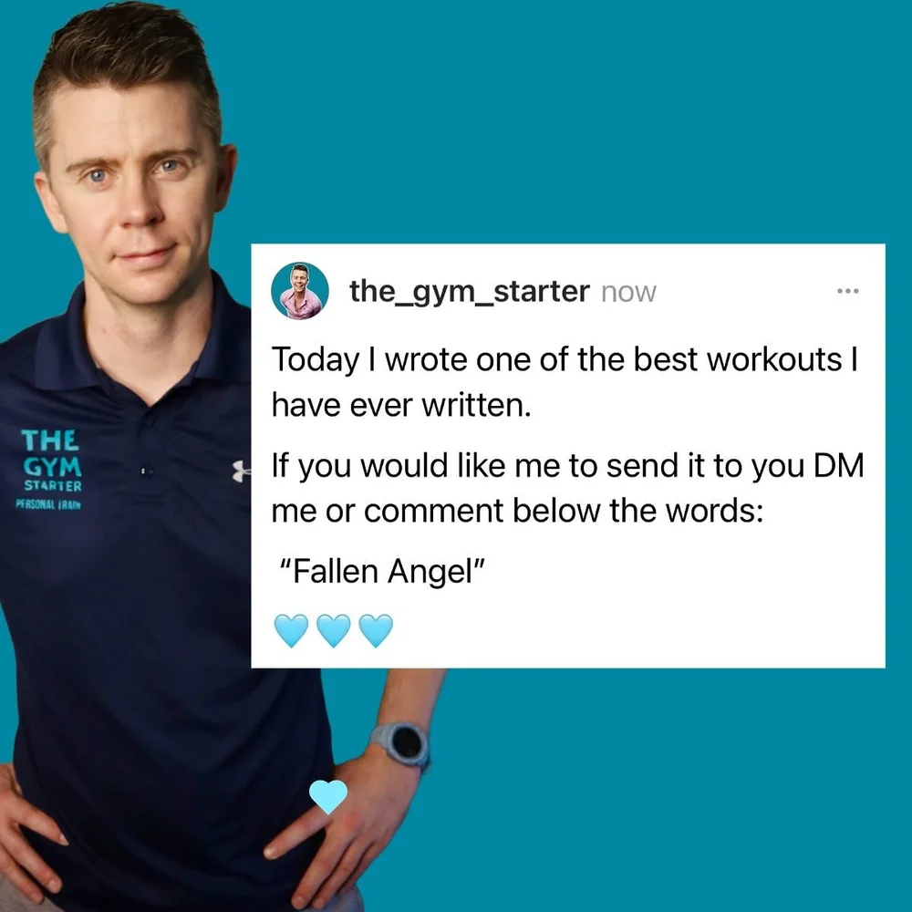 I NEVER do this. 

But today I genuinely think I wrote the best workout I have ever written. 

And if you would like me to send it to you, then please comment below or DM me &ldquo;Fallen Angel&rdquo; 

The story behind this workout is hilarious. 

T