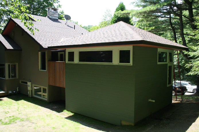  This new master bedroom "pod" allowed for a private suite for the owners. 