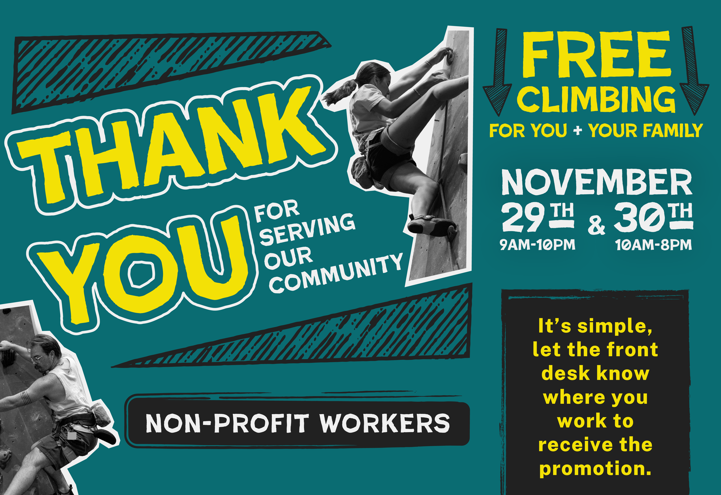 Non-Profit Workers Thank You Weekend