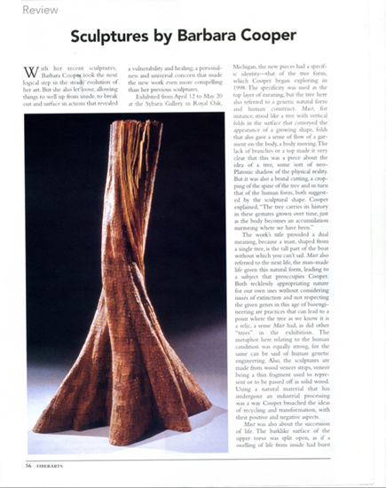 Fiberarts, Jan 2001, Marsha Miro