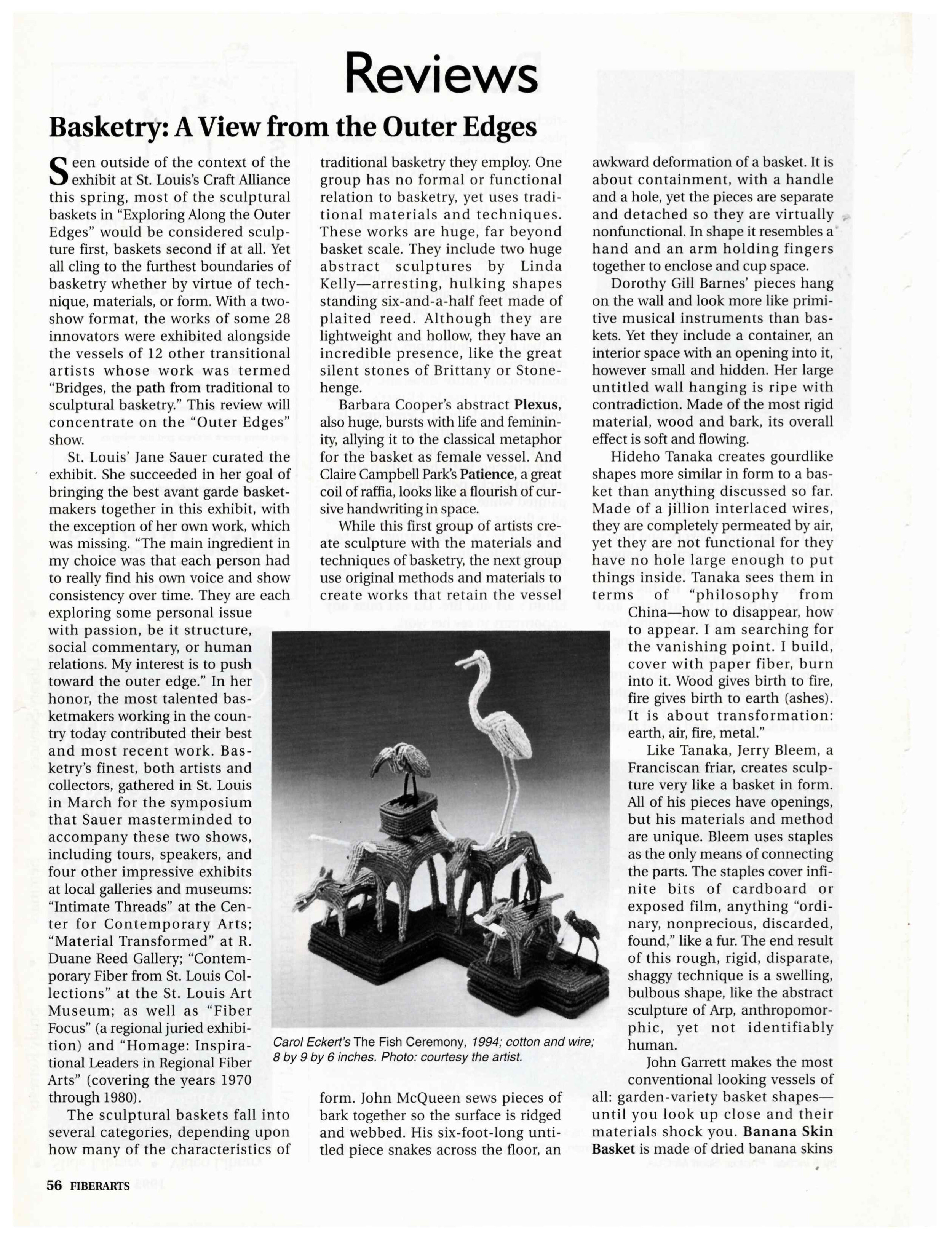 Fiber Art Magazine, Sept/Oct 1995, Carol Ferring Shepley