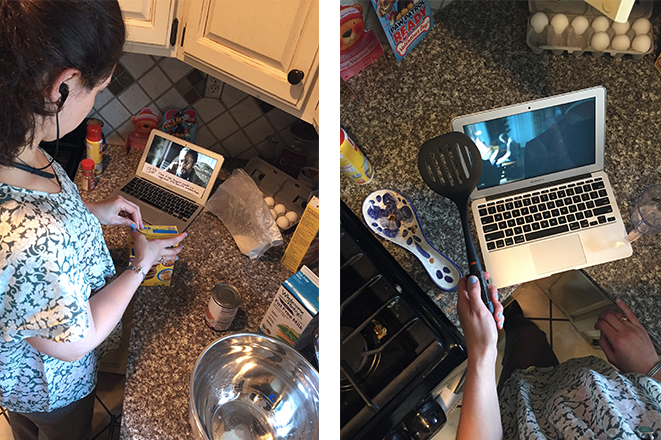 BEFORE REACHING OUR FINAL ITERATION, WE ASKED A POTENTIAL USER TO ‘BODYSTORM’ WITH US.