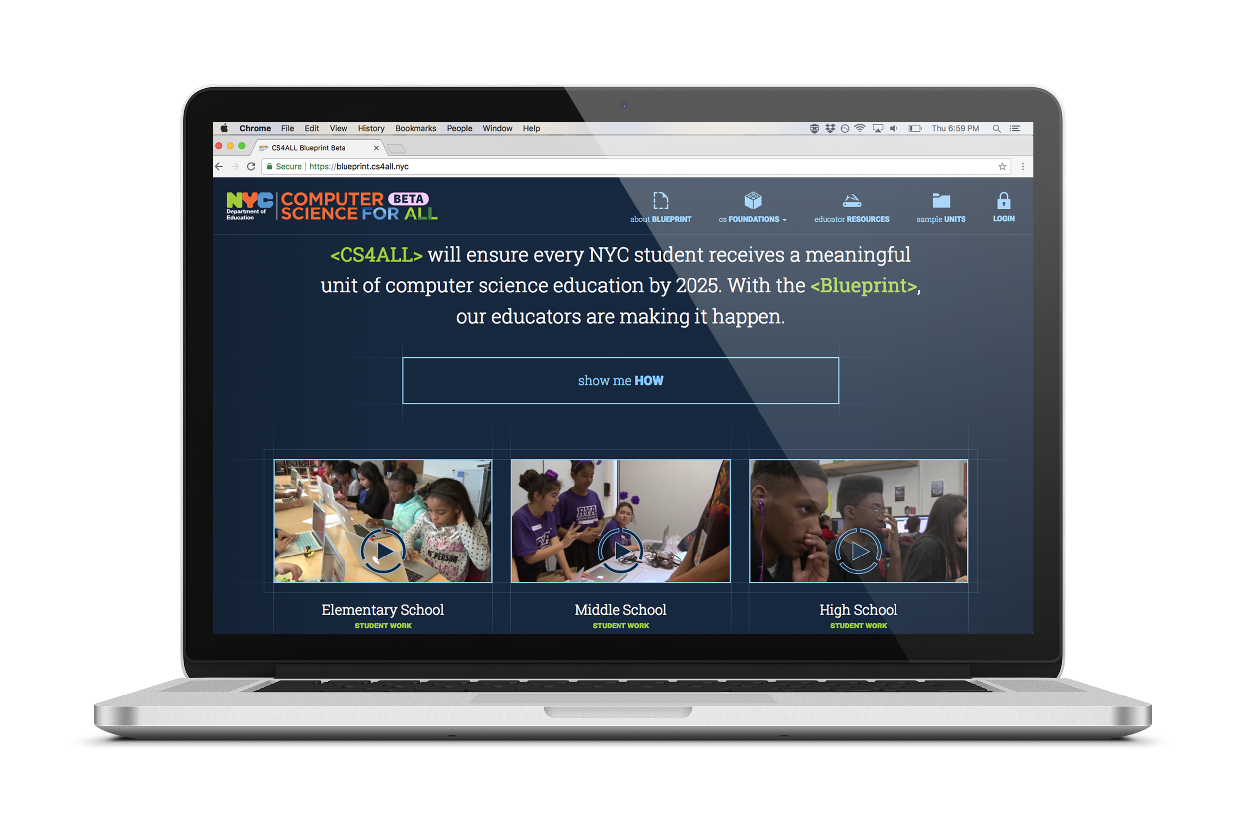 THE PROJECT CULMINATED IN A BLUEPRINT DESIGNED TO GUIDE TEACHERS BRINGING CS CONCEPTS INTO THEIR CLASSROOMS.