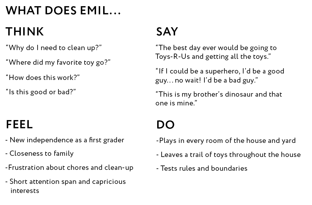 Emil is like a lot of first graders: eager for independence but still in need of guidance.
