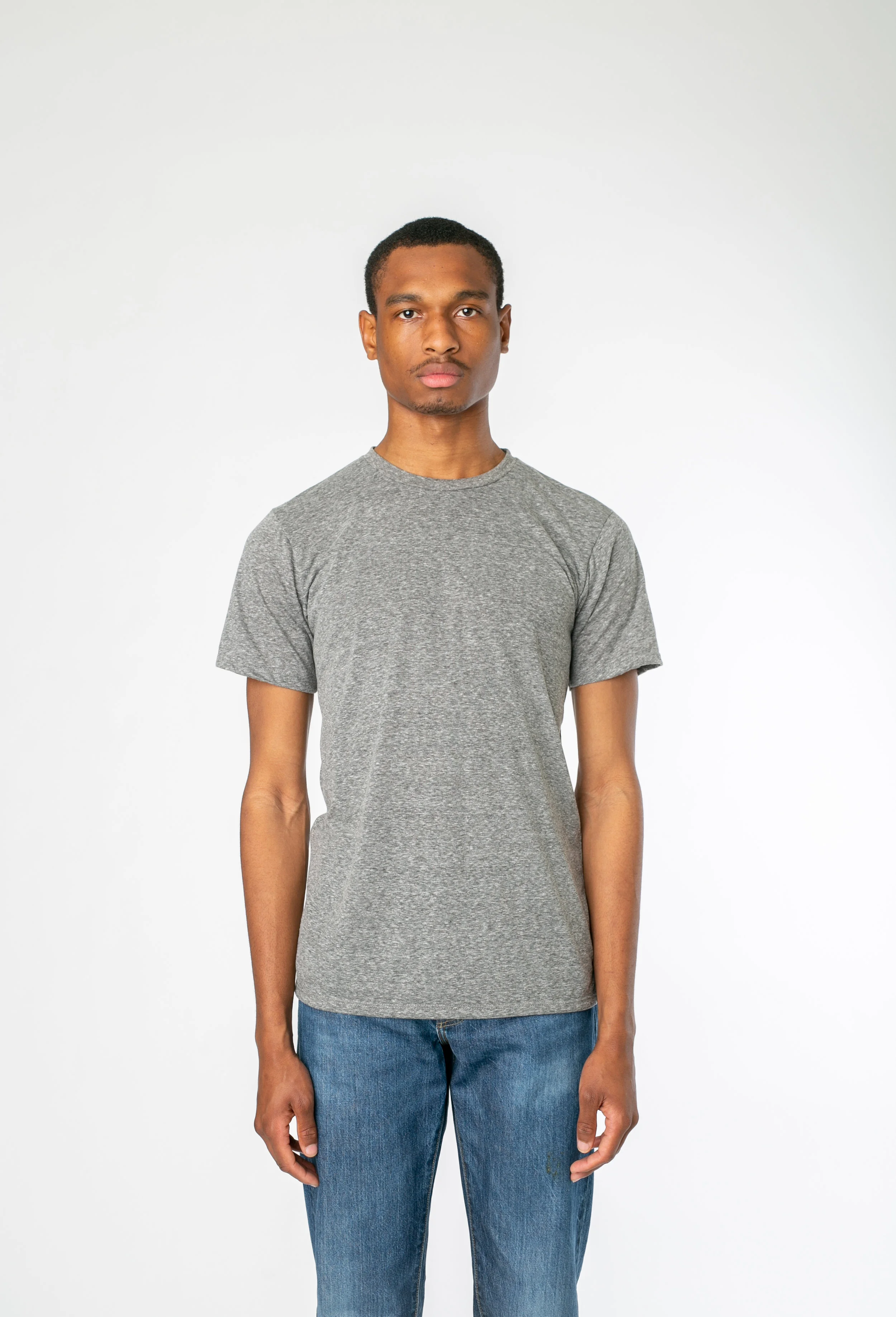 The Sewing Mills Sewn in San Francisco Made in USA t-shirt for men Heather Grey