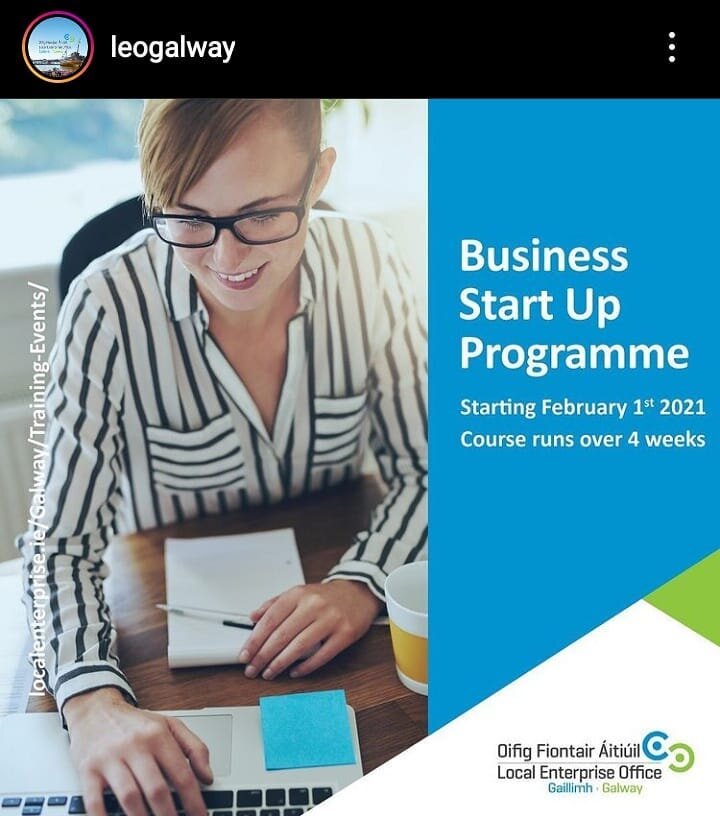 Our colleagues @galwaylocalenterprise are running a start your own business course #startup #enterprise #entrepreneur #entrepreneurship #businessskills