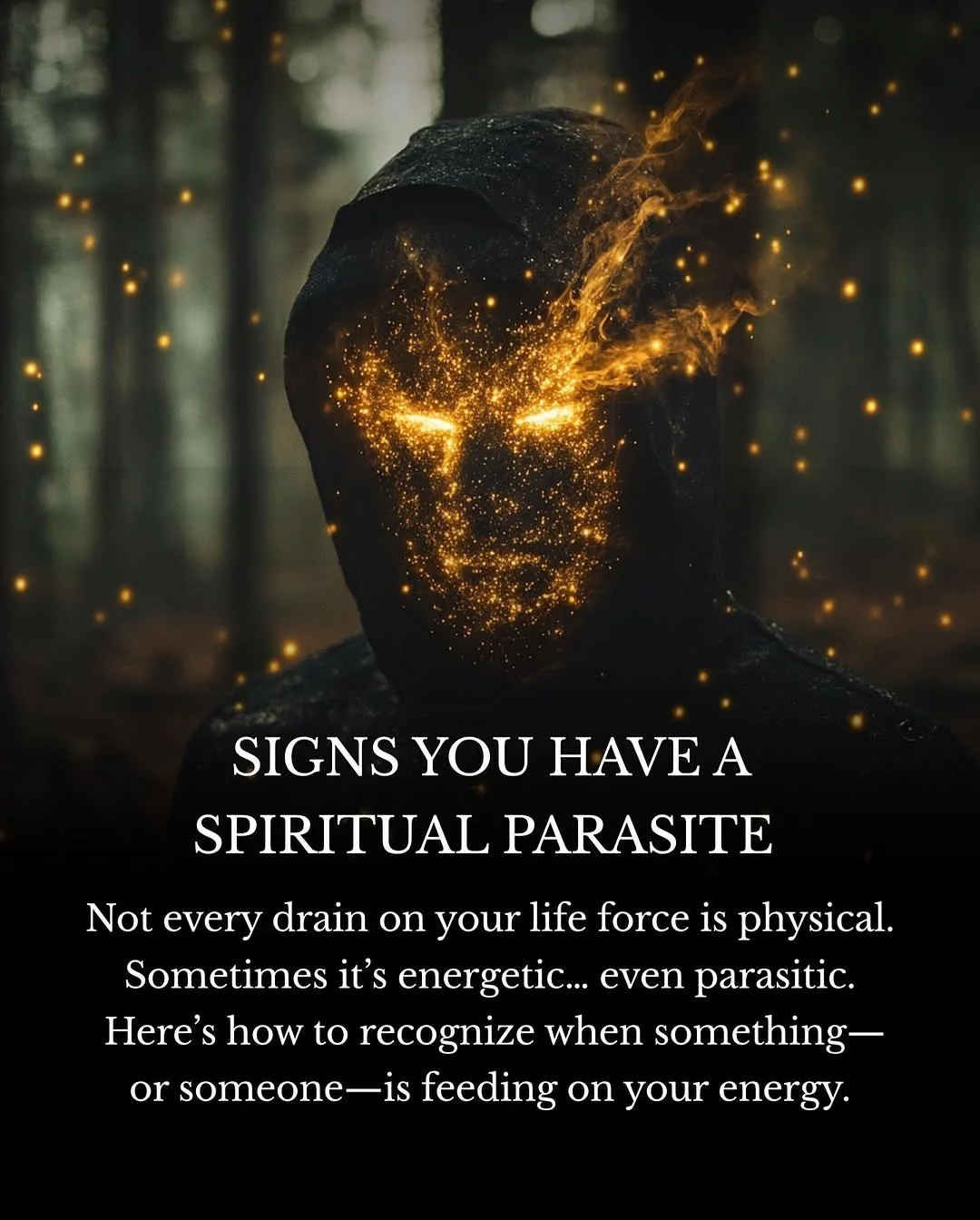 Repost from @soulful_message
&bull;
⚠️ Not every drain on your energy is physical&hellip; sometimes it&rsquo;s spiritual.

Parasitic energy shows up as exhaustion, weird blockages, disturbing dreams, or even feeling like you&rsquo;ve &ldquo;lost your