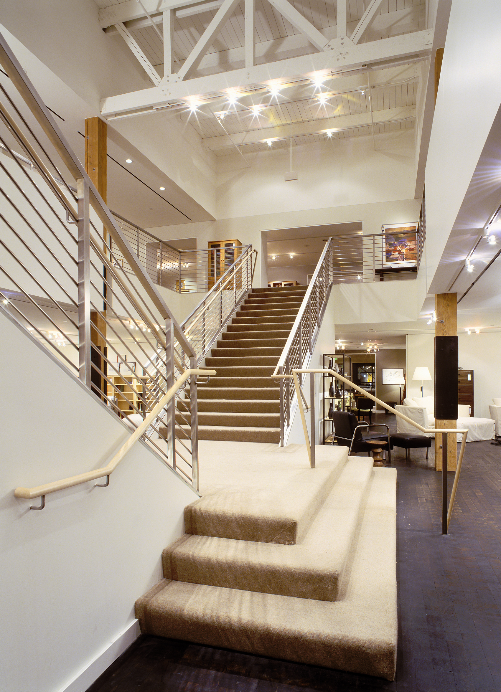SKY-LIT CEILING AND STAIRCASE