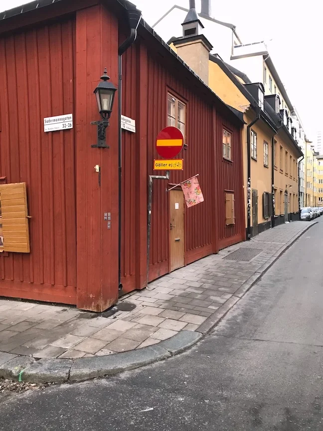 House painted with Falun Red in Stockholm, Sweden.