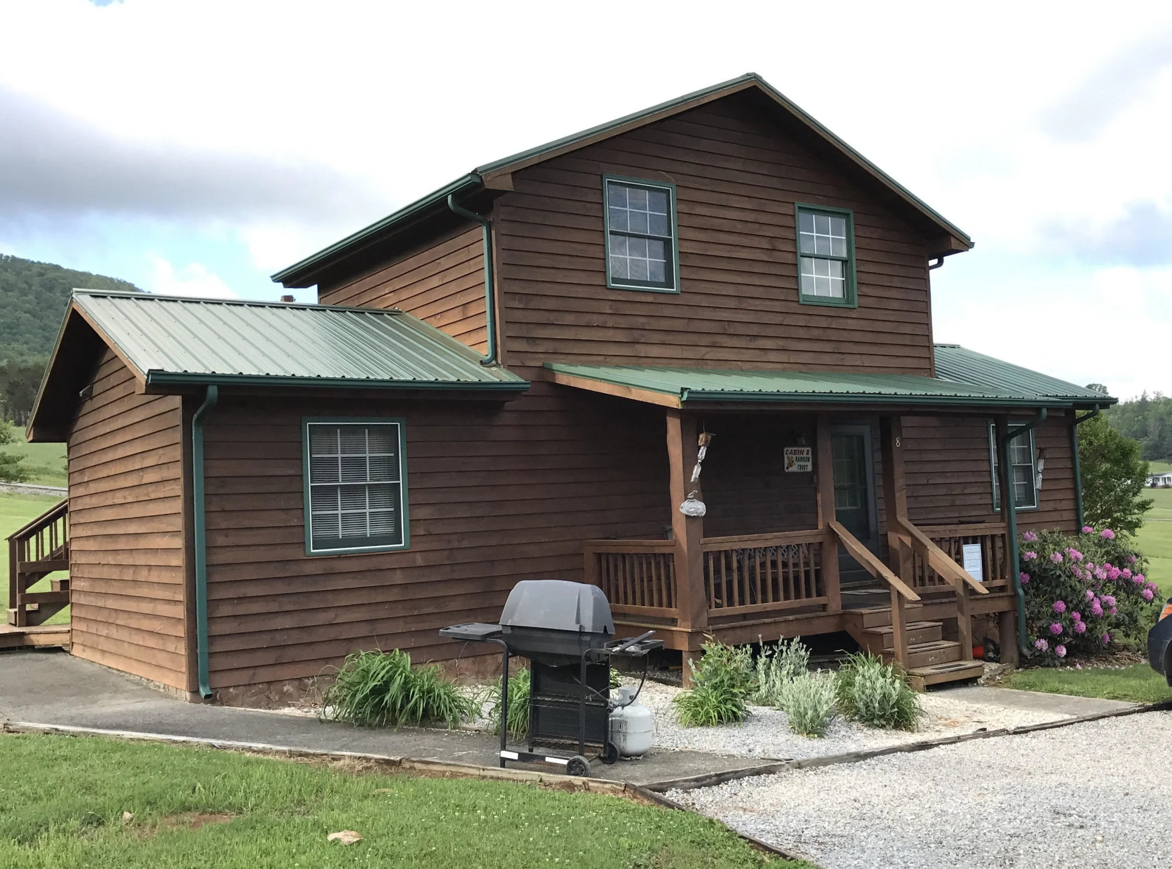 Rainbow Trout Cabin in Springtime