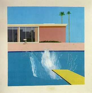 A Bigger Splash , David Hockney • Credit below.