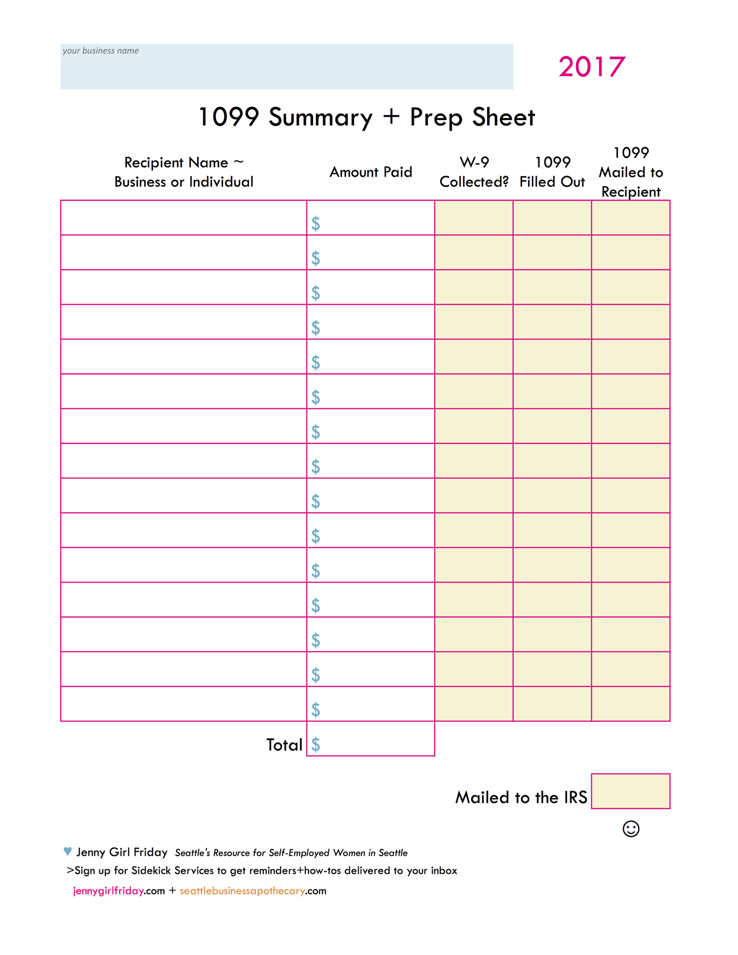 How to Fill Out + Send 1099-MISC forms — SEATTLE BUSINESS APOTHECARY ...