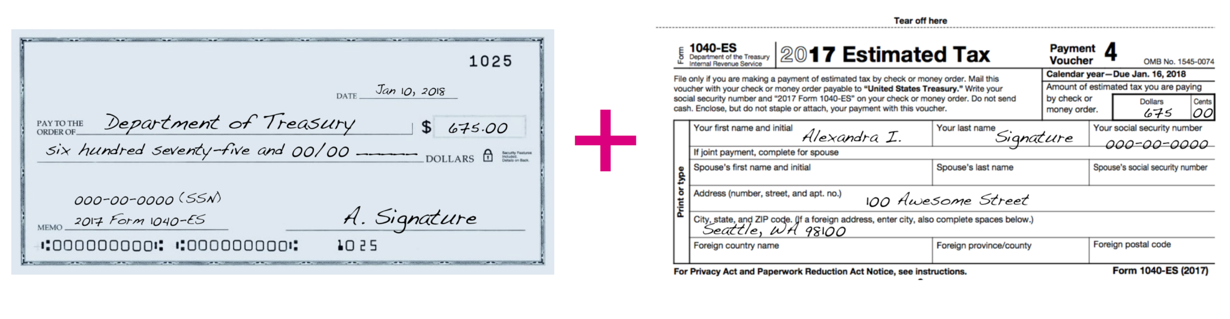 How to Send in Your Estimated Quarterly Tax Payment (EQ$) to the