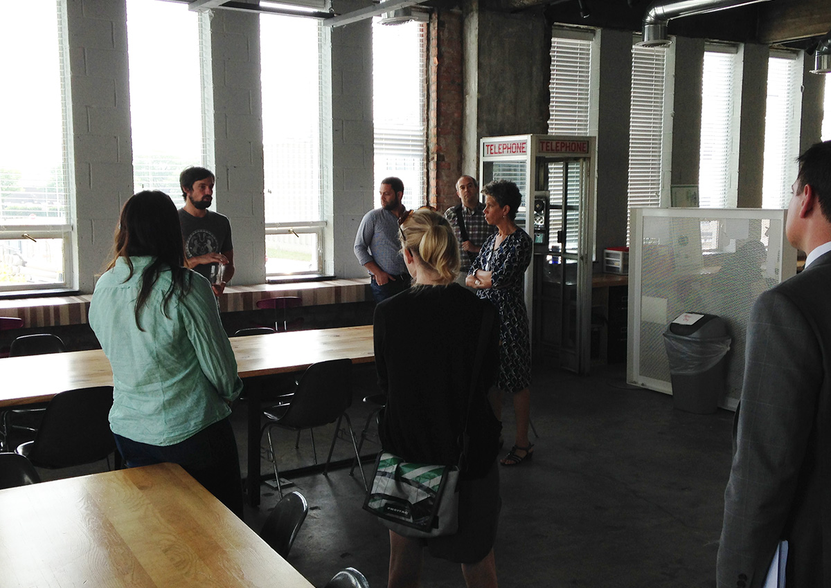 Touring Ponyride in Corktown. 