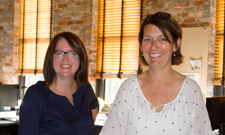 Founding partners of City Studios Architecture, Deanna Heil (right) and Chantelle Noble (left)