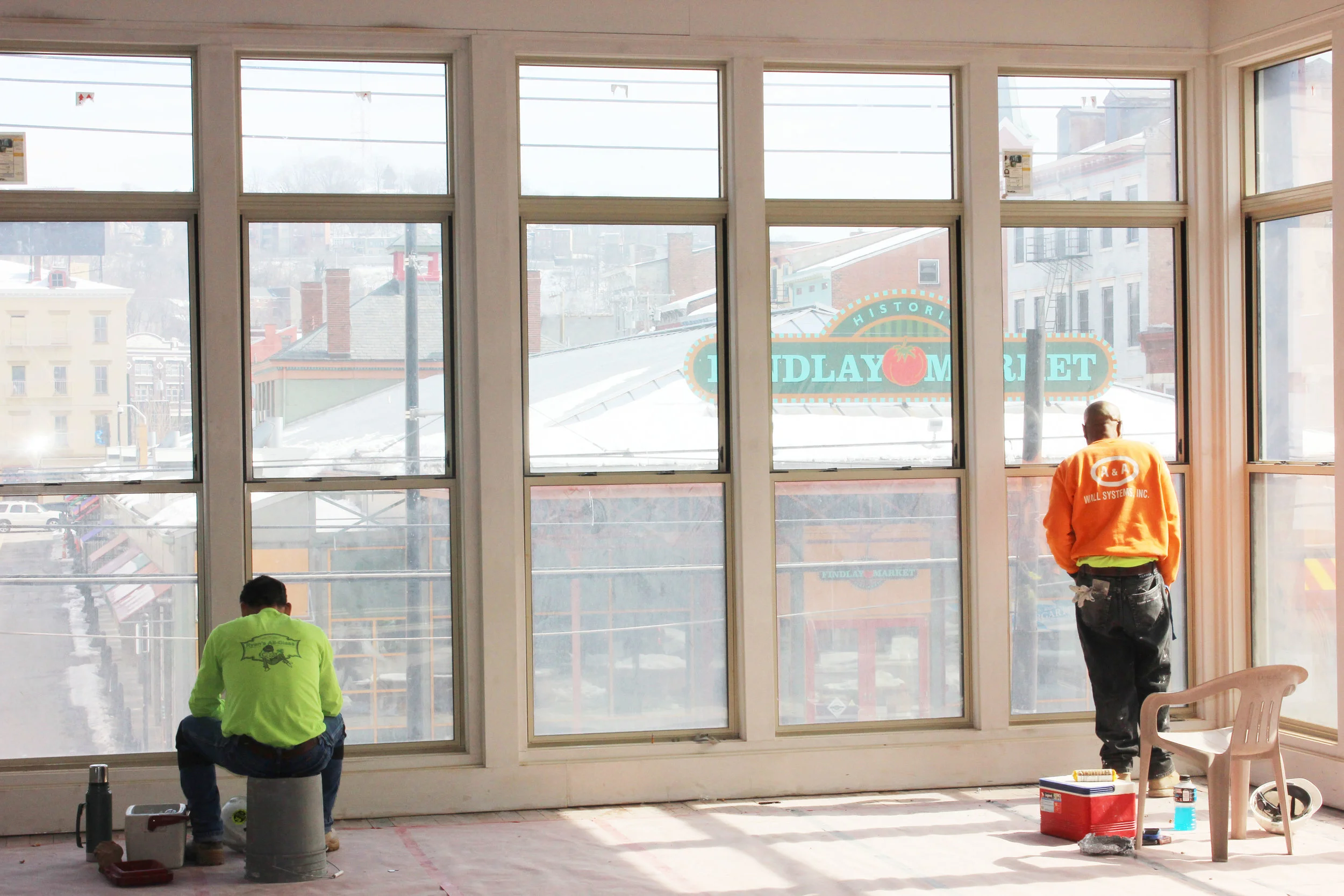 We're almost there. Very appreciative of those working hard to finish up the space!