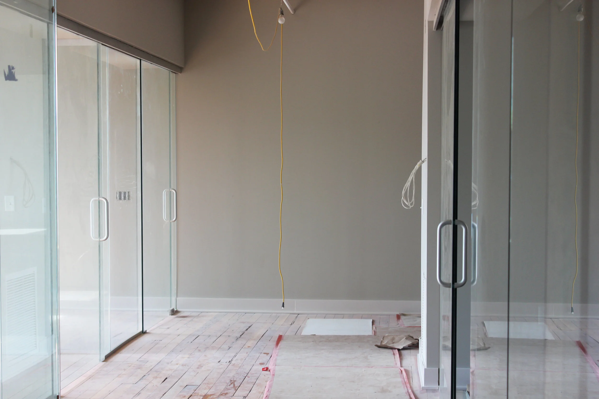 Taking shape. All glass everything (well, kind of).