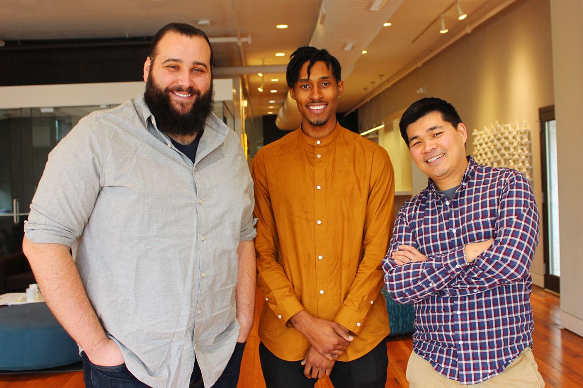 (left to right, Kyle E. Ebersole, Asa Featherstone, IV and Brian Yangyuen)