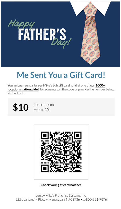 jersey mike's e gift card