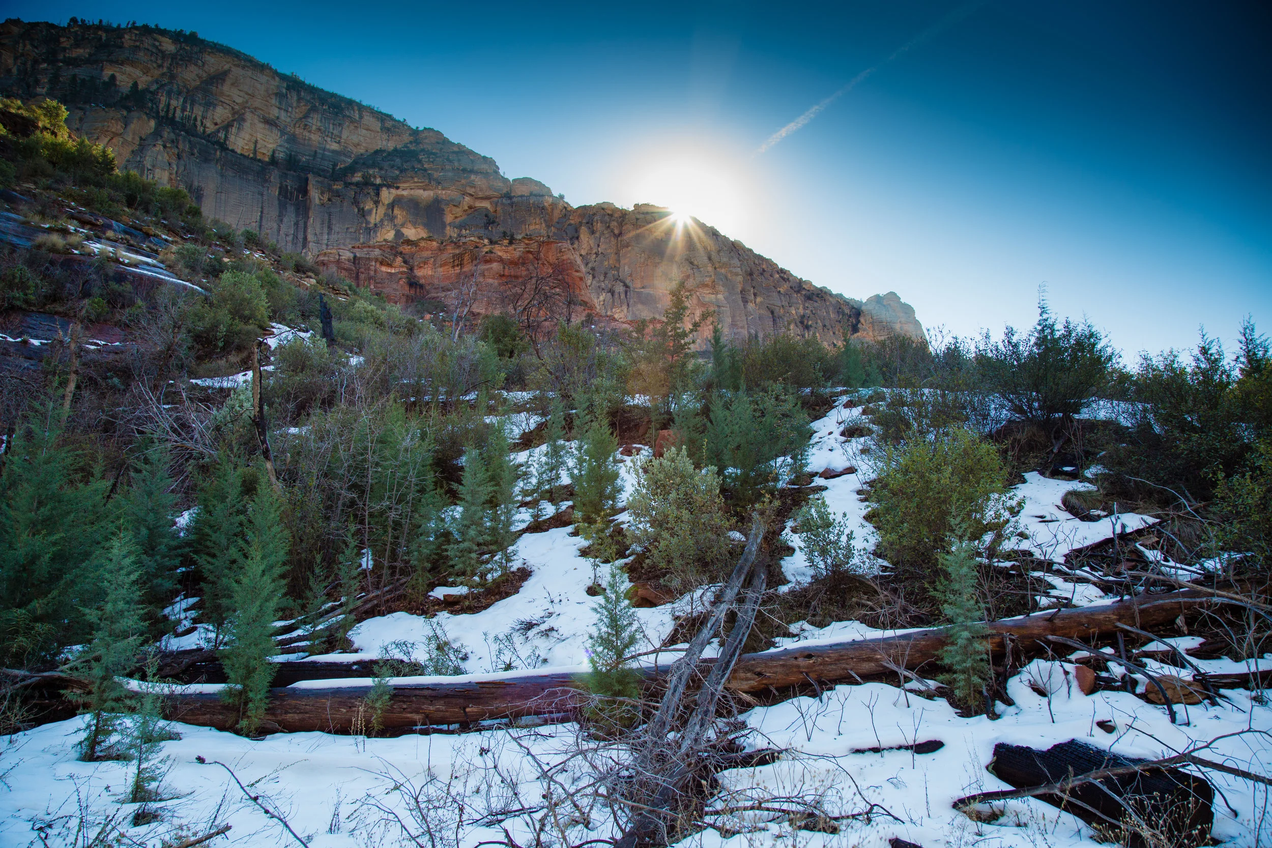 snow cover in sedona