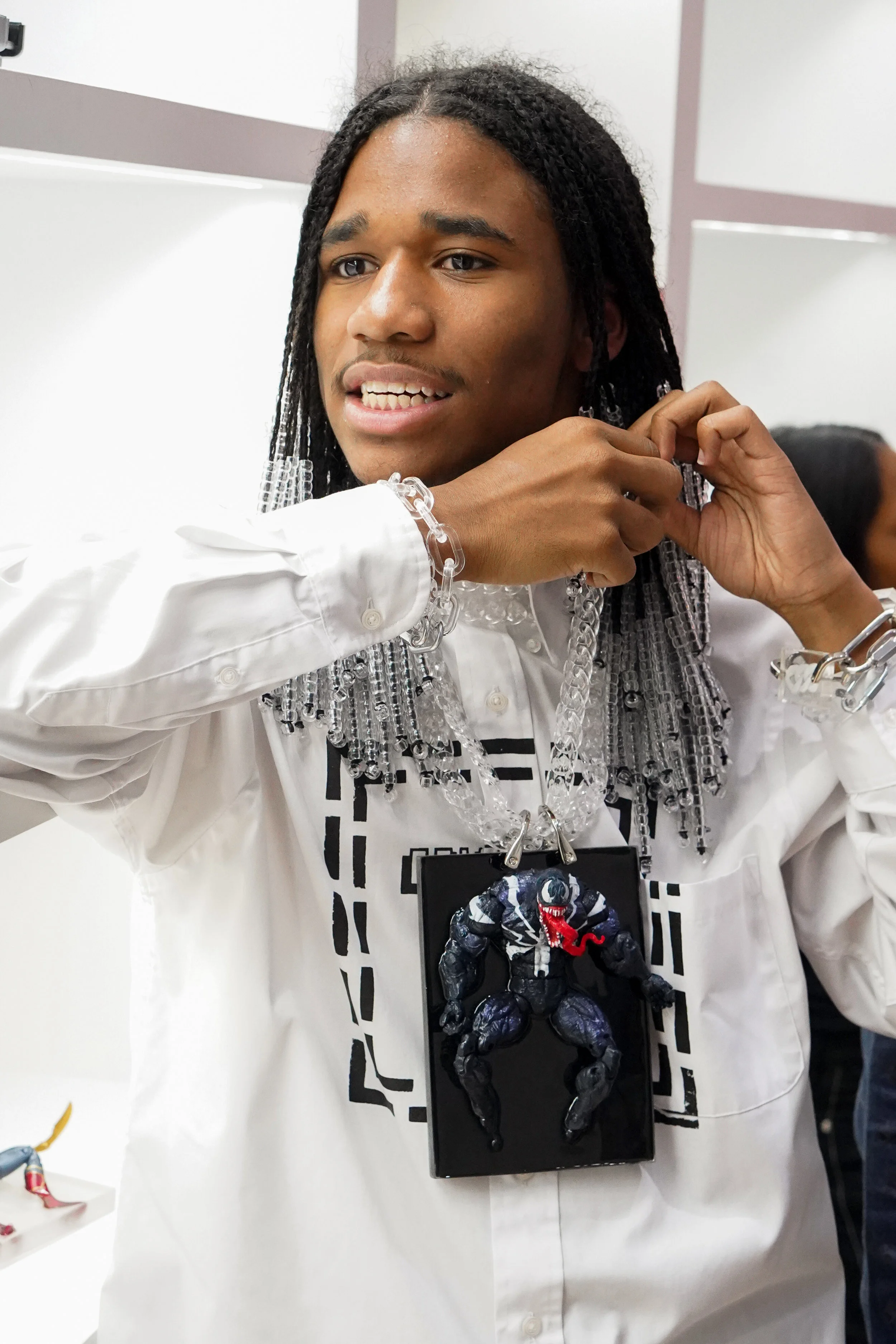 Kristopher Kites at the his NYFW “Conversation Pieces” Pop Up