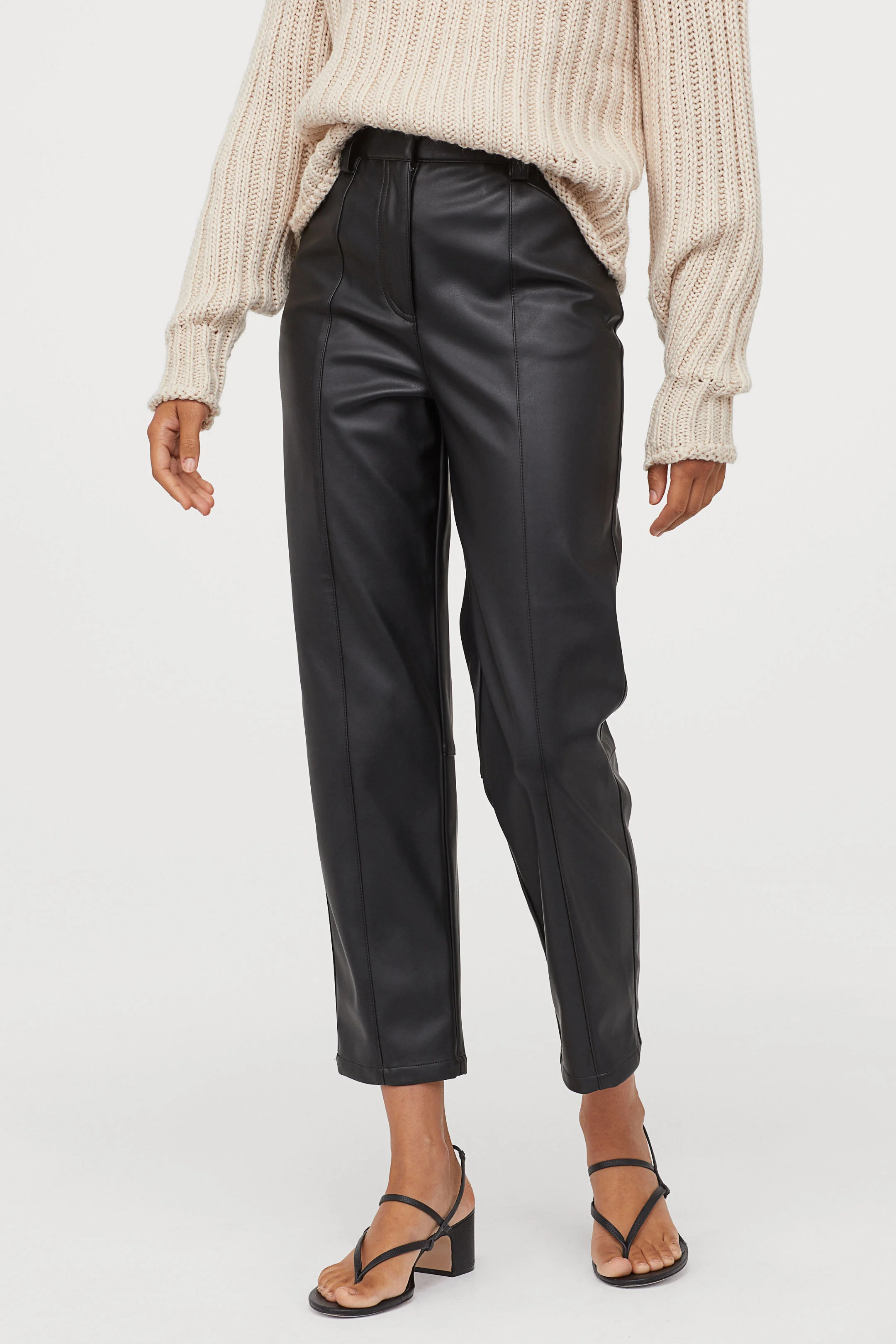 THE BEST AFFORDABLE FAUX LEATHER TROUSERS