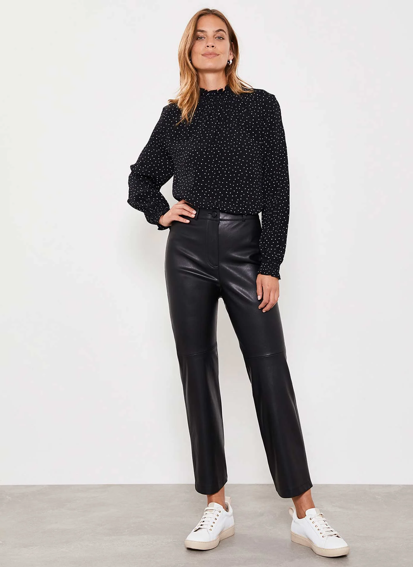 THE BEST AFFORDABLE FAUX LEATHER TROUSERS