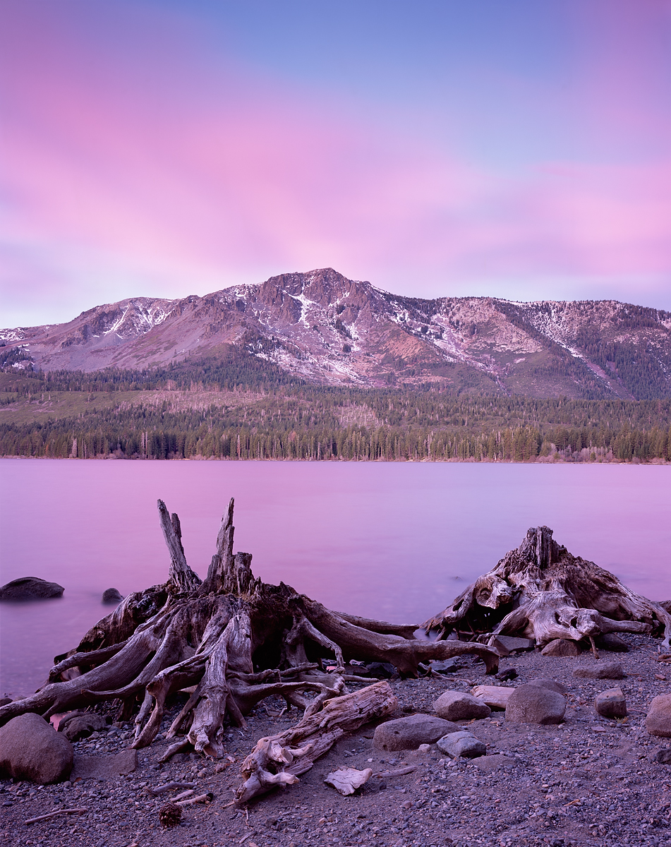 Glowing Sunrise, Fallen Leaf Lake, Mount Tallac, Lake Tahoe Basin