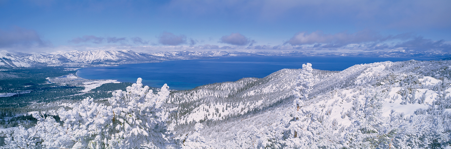 Spring Snow Panorama, Heavenly, Lake Tahoe