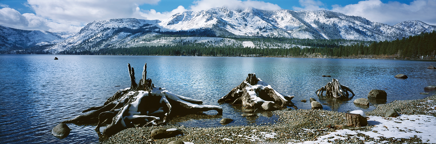 Fallen Leaf Winter Panorama, Lake Tahoe Basin