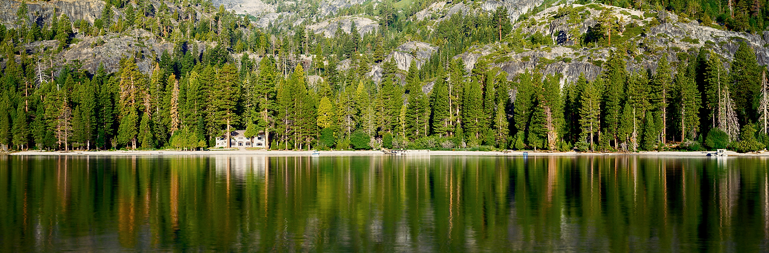 Vikingsholm Panoramam, Emerald Bay, lake Tahoe