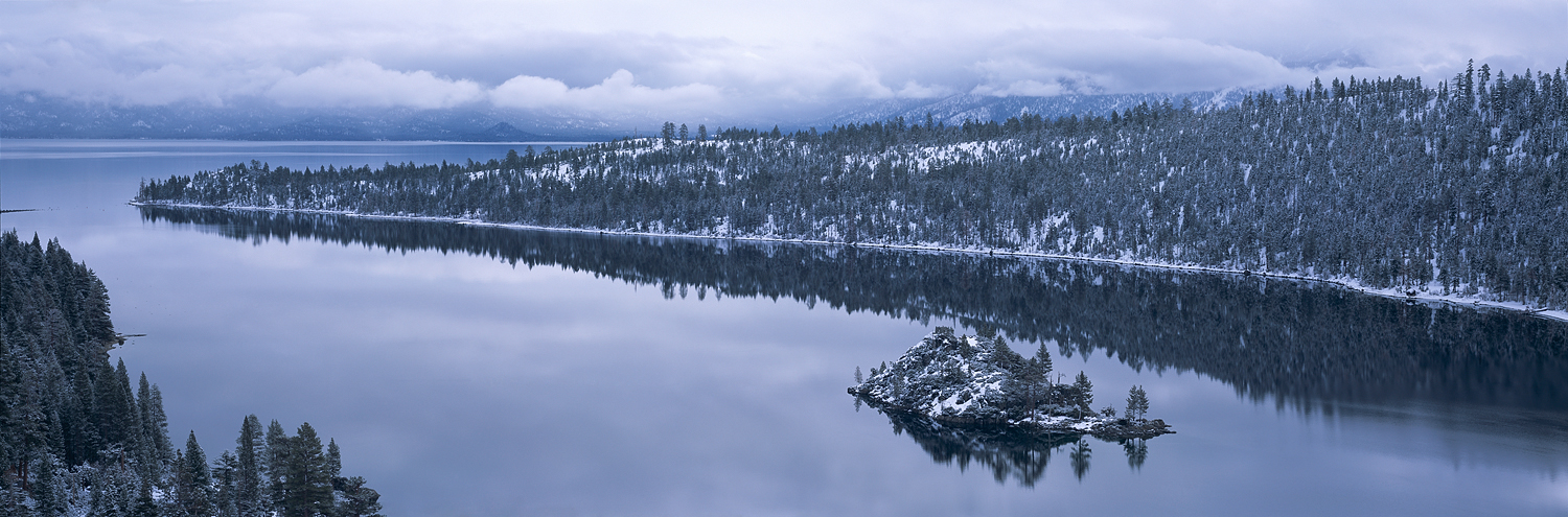 Emerald Bay Winter Panorama, Lake Tahoe