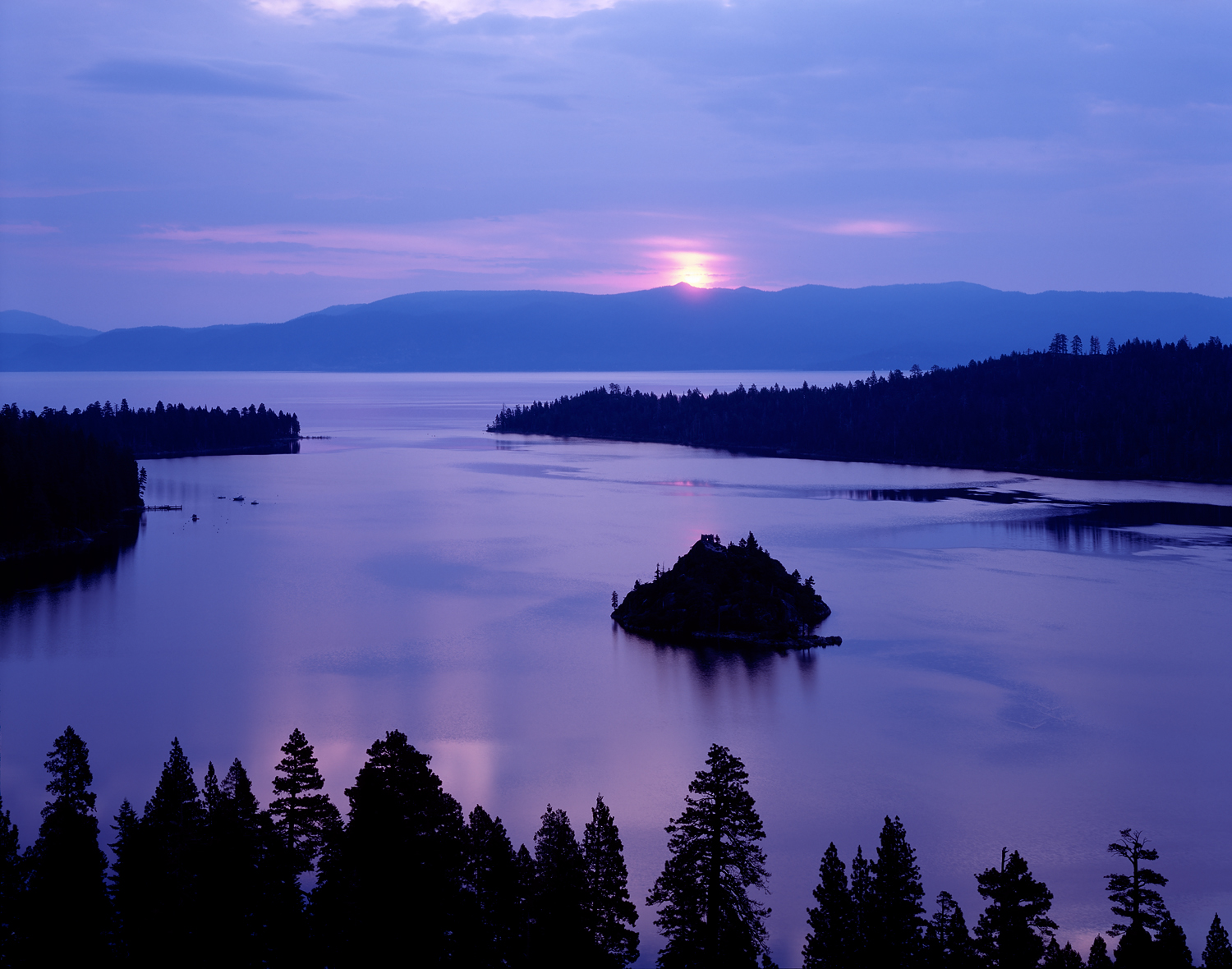 Lavender Sunrise, Emerald Bay, Lake Tahoe