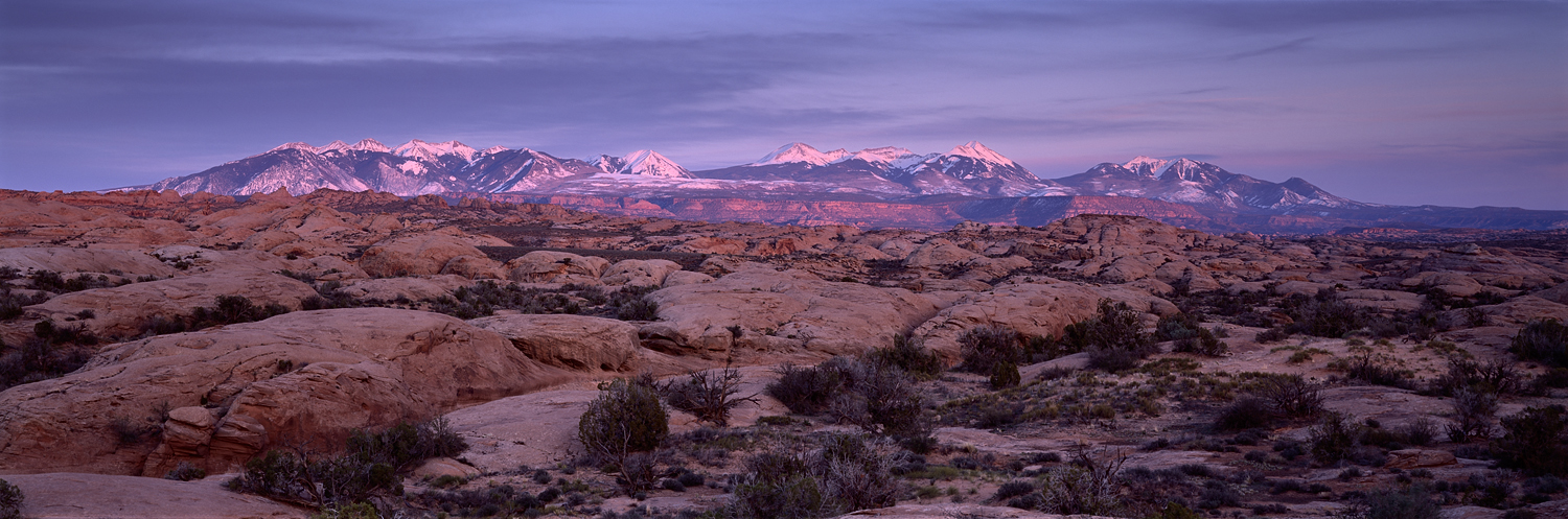 Petrified Dunes and La Salle Mountains, Arches National Park, Utah