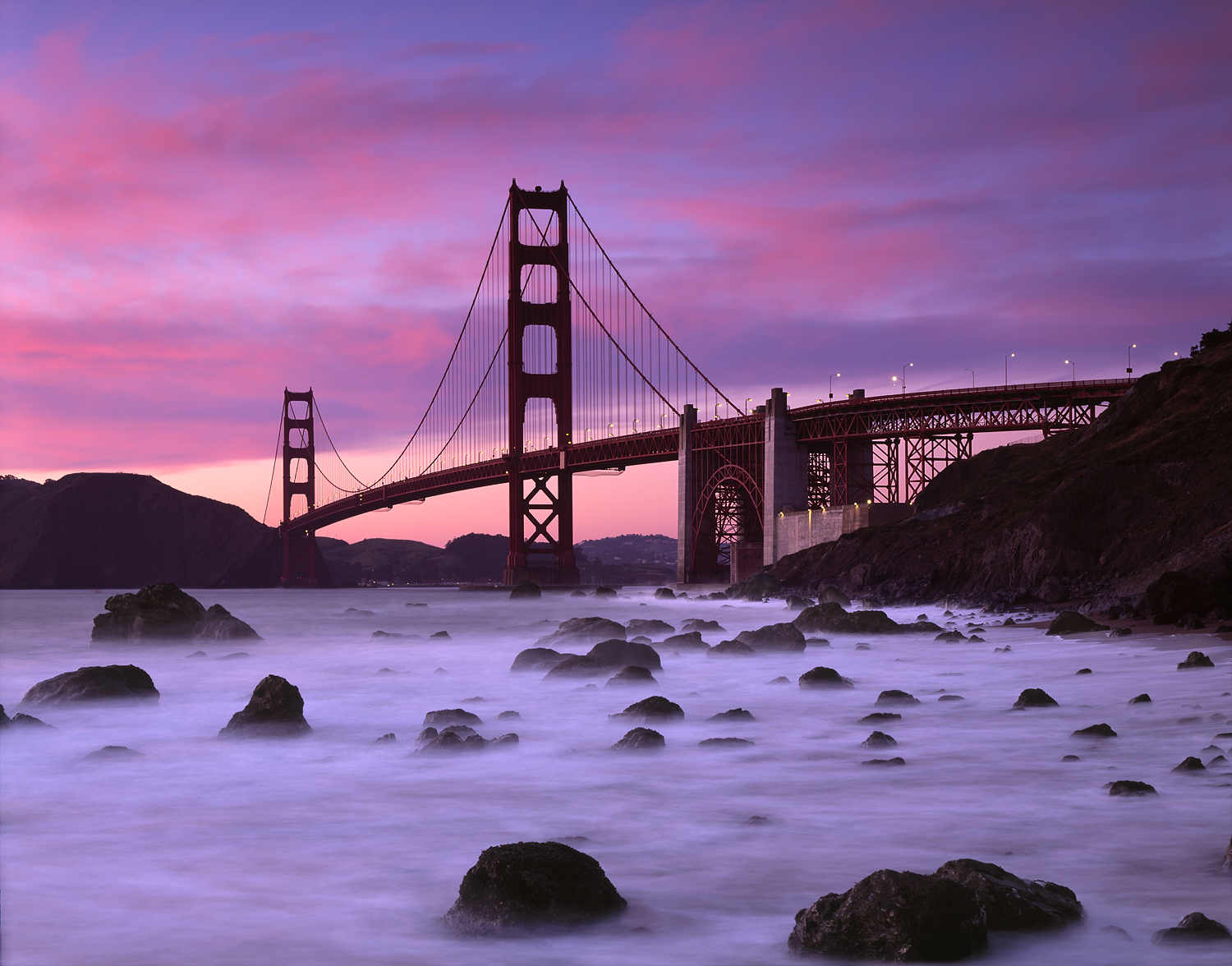 Golden Gate Sunset, Baker Beach, San Francisco, California