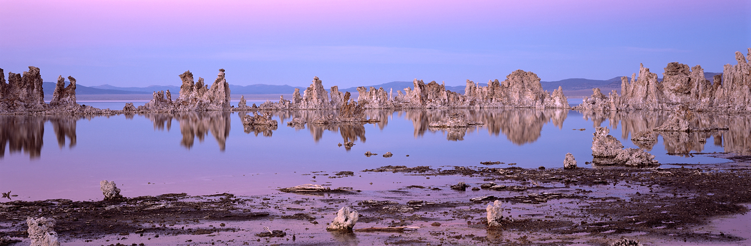 Mono Lake Dusk Panorama, Mono Lake, California