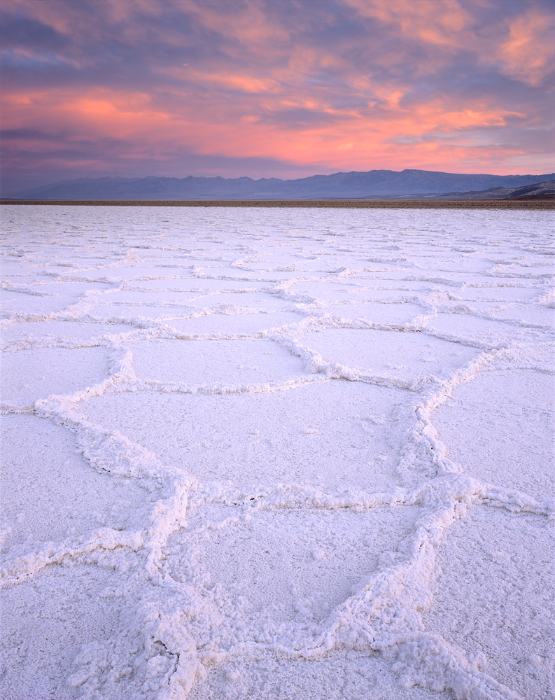 Salt Polygon Sunrise, Death Valley, California