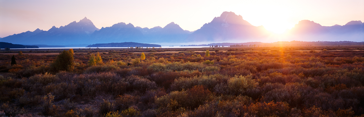 Sunset Glow, Willow Flats, Grand Tetons