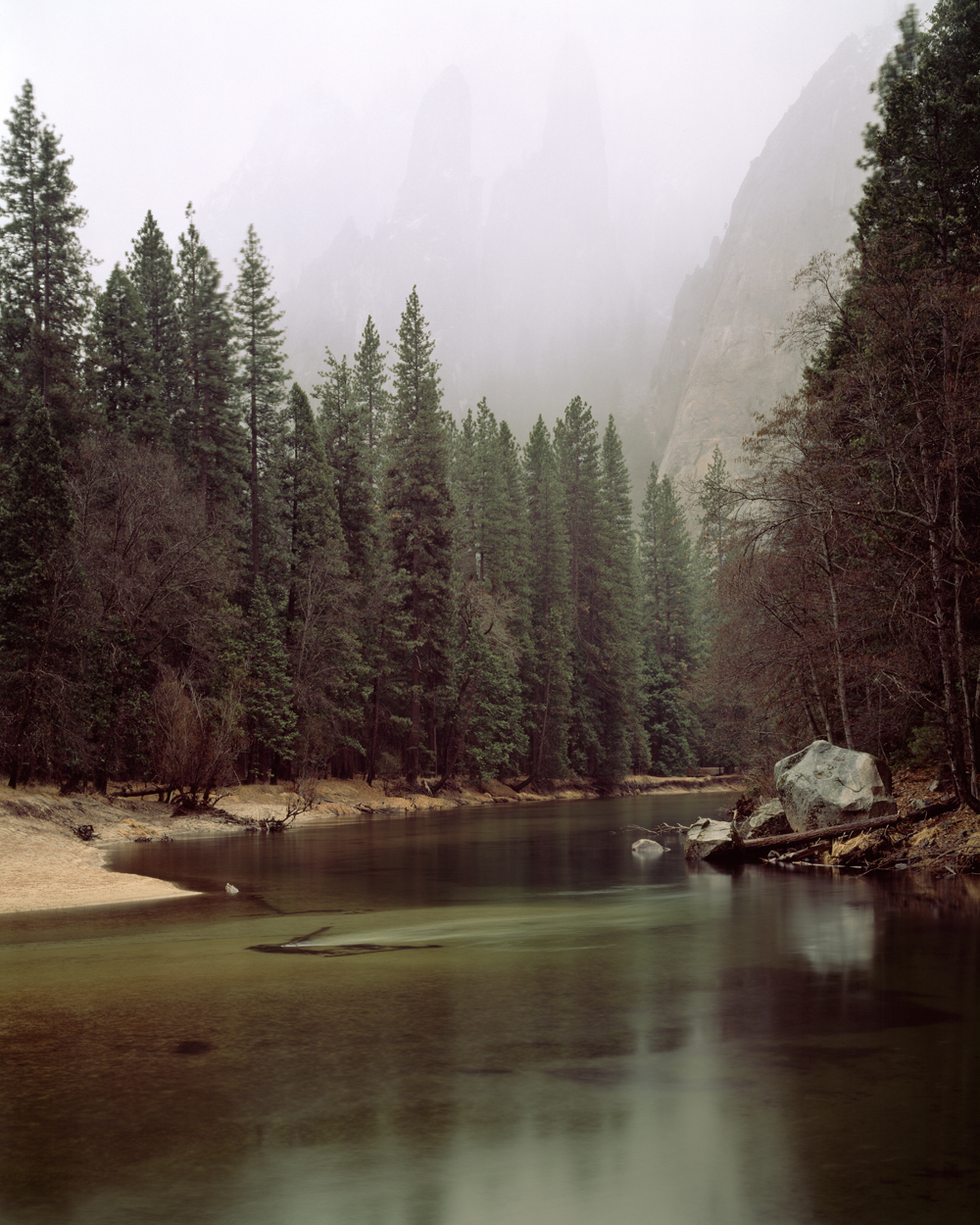 Merced River and Spires