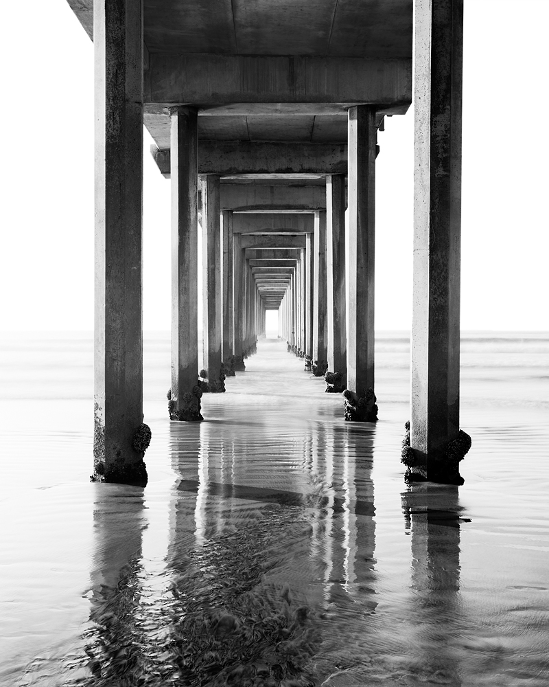 Scripps Pier Black and White II