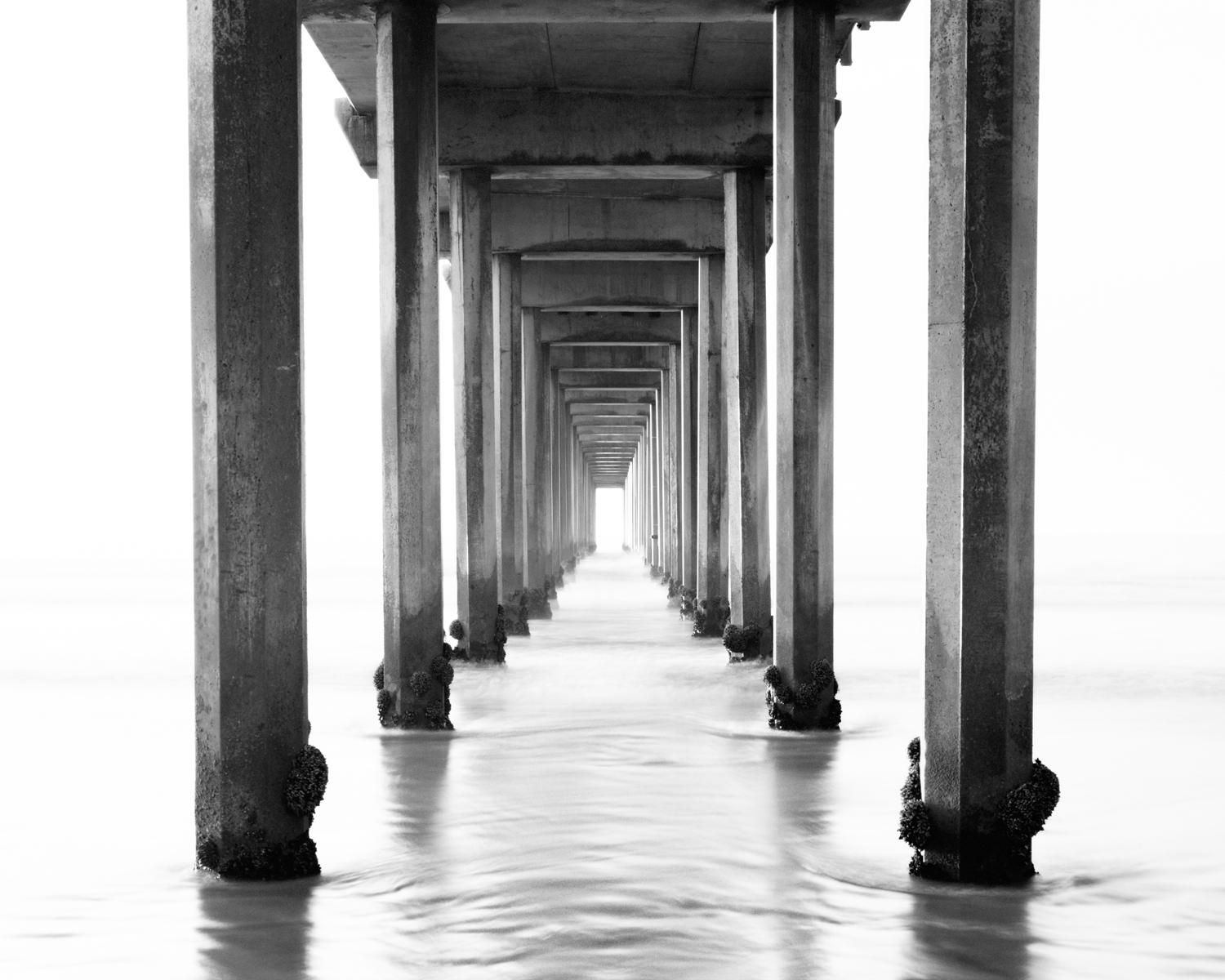 Scripps Pier Black and White