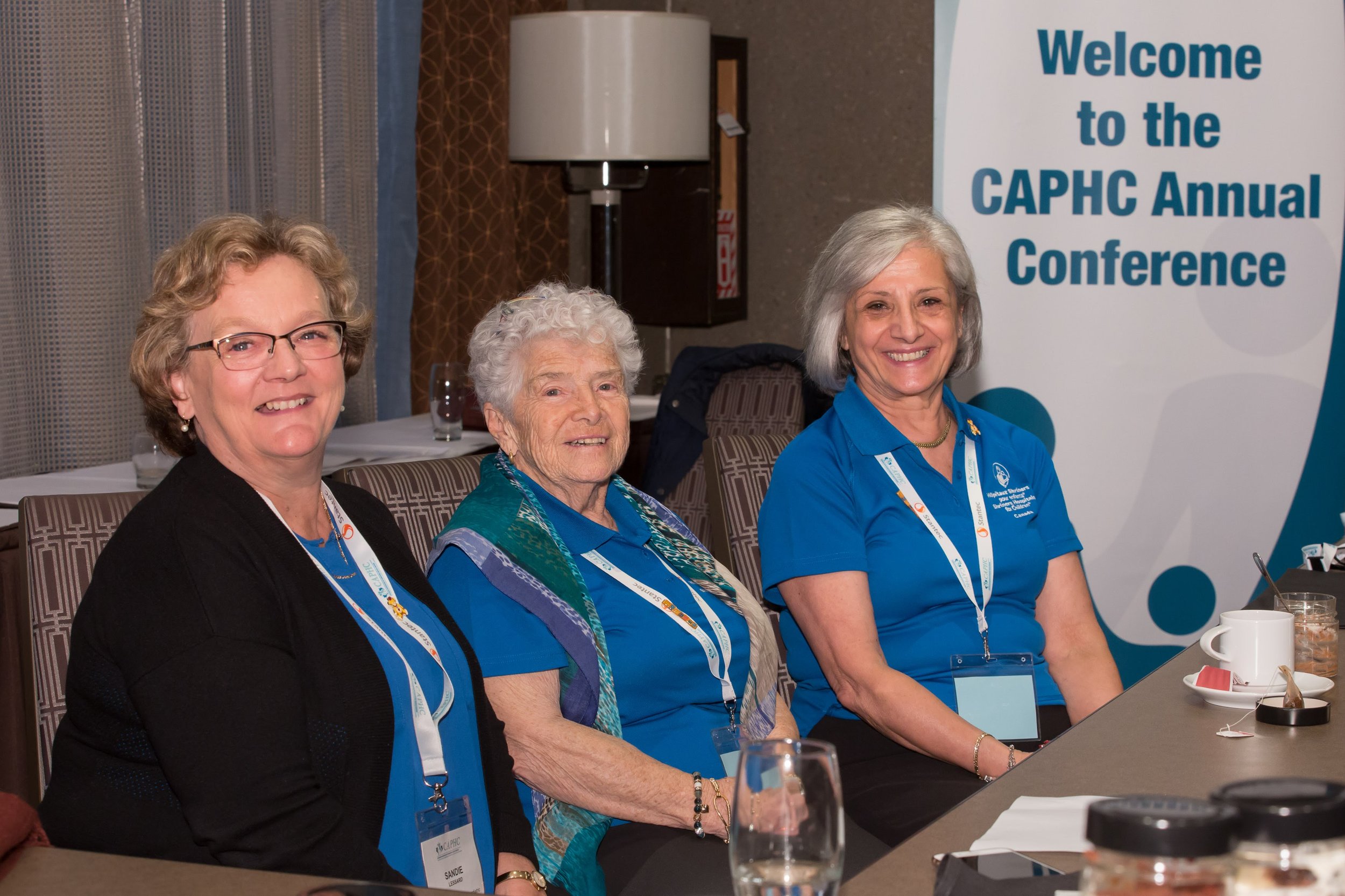 Sandie Lessard, CAPHC Bookkeeper, and two of our amazing Volunteers. Photo: Dufour/Egan