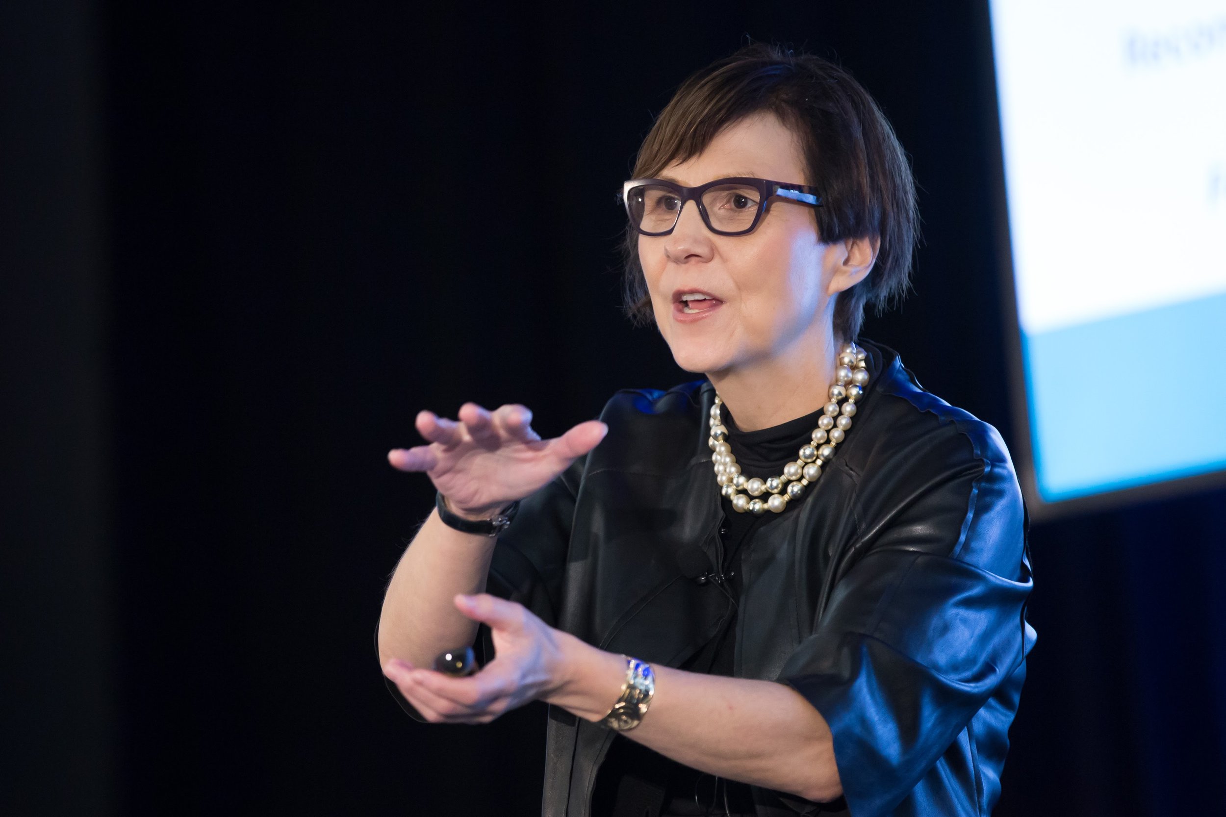 Dr. Cindy Blackstock during the CAPHC Conference Closing Keynote Address. Photo: Dufour/Egan