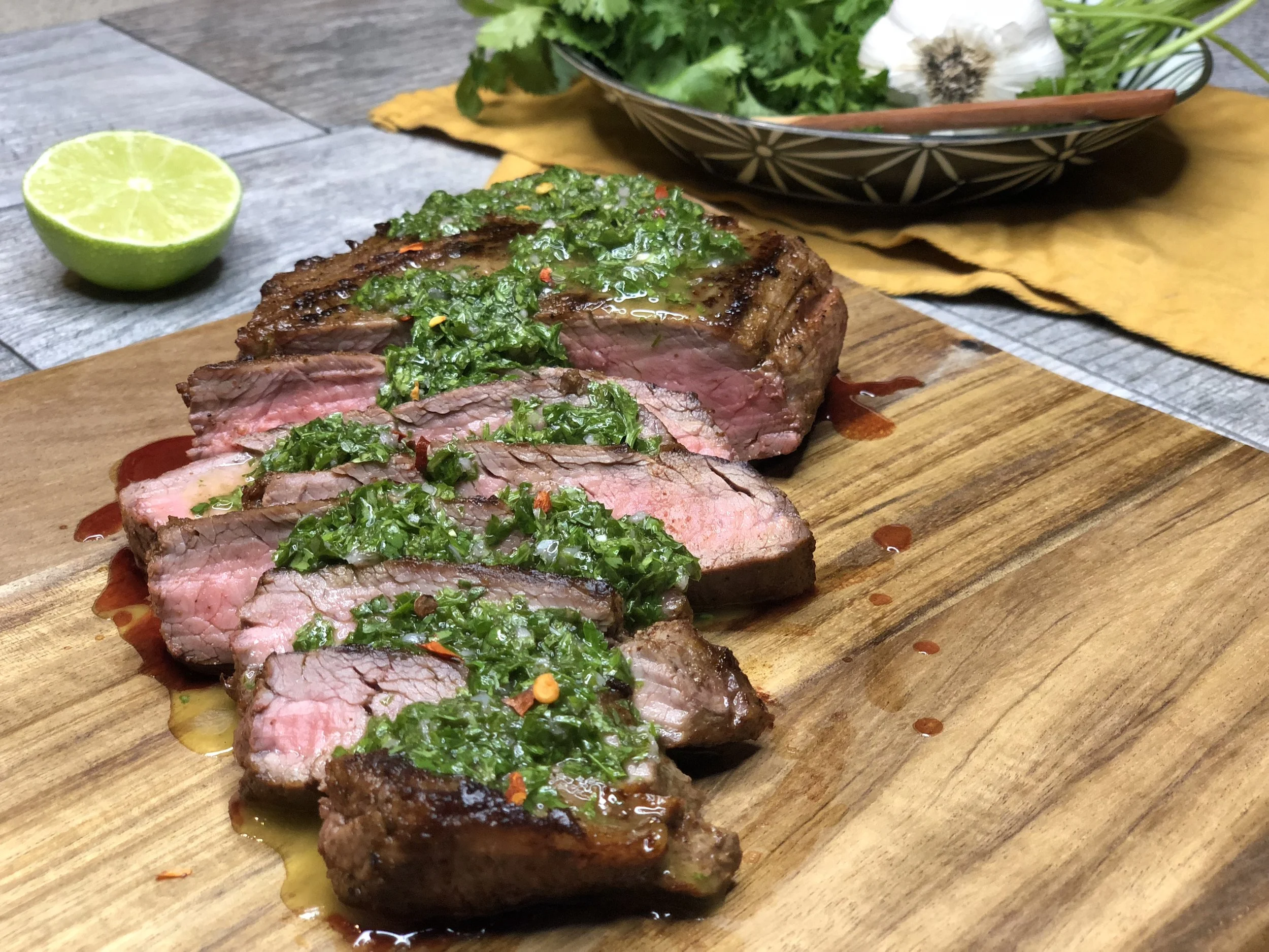 Seared Steak with Chimichurri Sauce Recipe