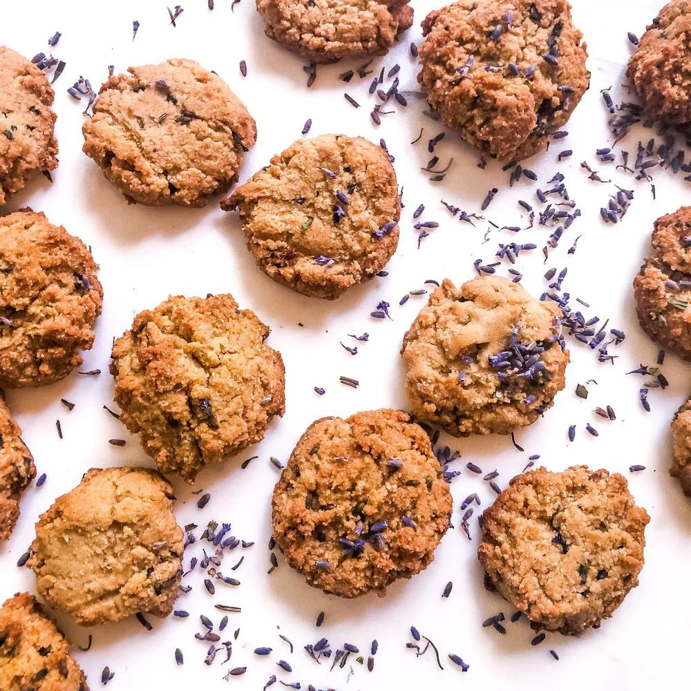 Lemon Lavender Almond Cookies! Vegan and Gluten Free Cookie Recipe!