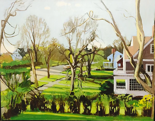 "Sunrise on South Main Street" Fairfield Porter