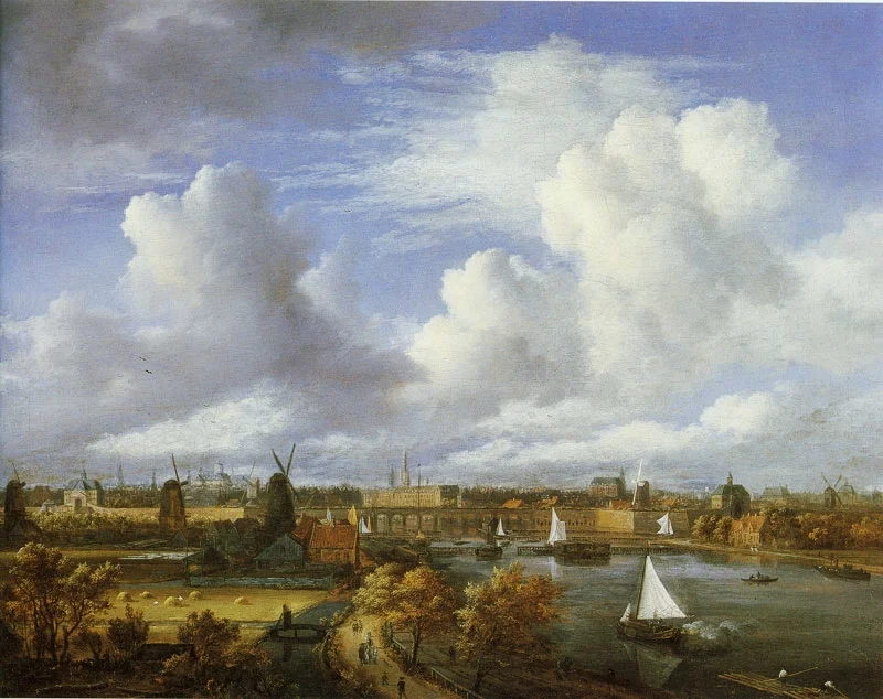 Panoramic View of the Amstel Looking Towards Amsterdam , by Jacob van Ruisdael, Amsterdam Museum