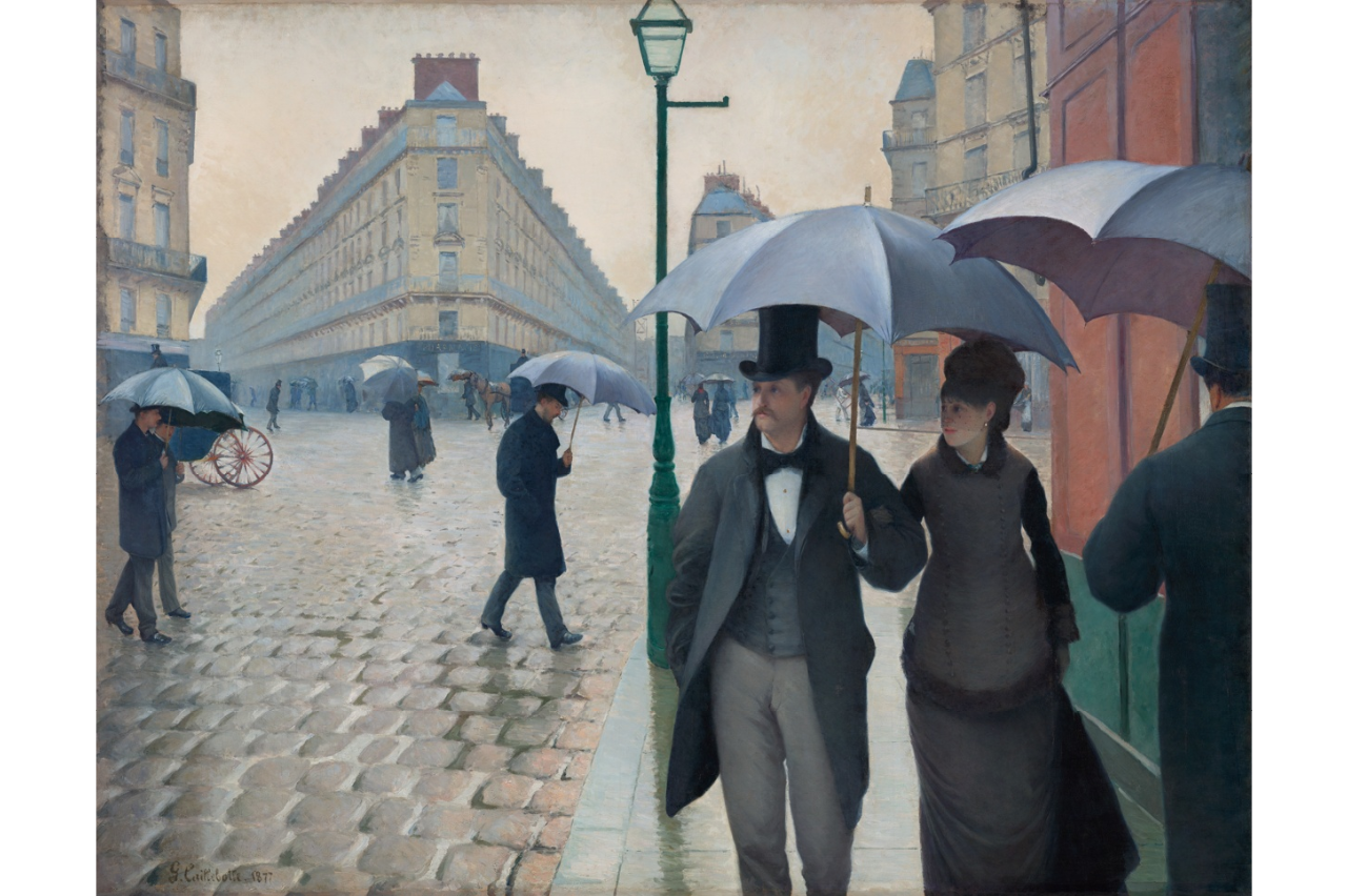 Caillebotte, Paris Street; Rainy Day, 1877, Art Institute Chicagoicar