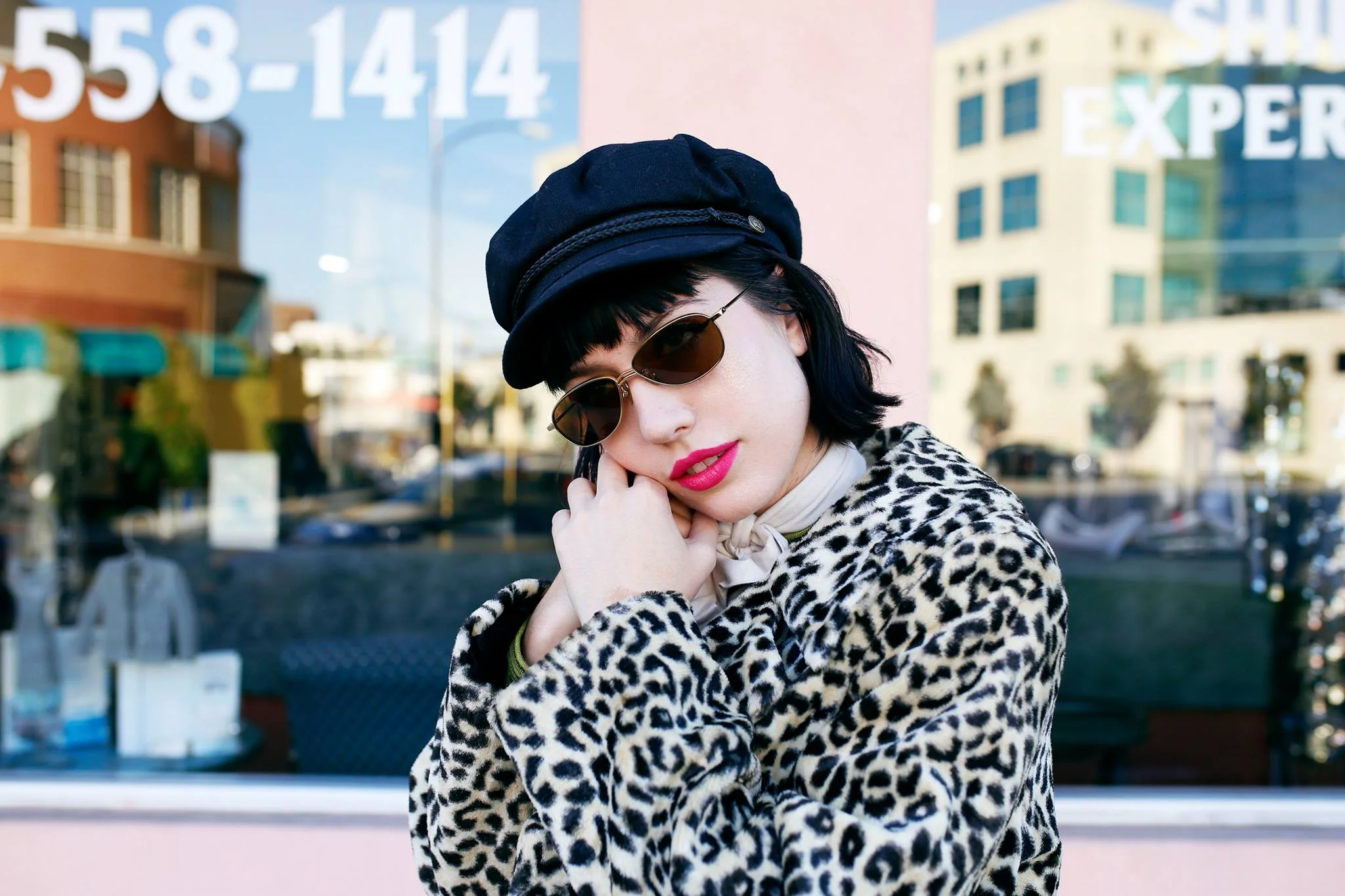 All your accessories work together, hats, sunglasses, coats, and eyeglasses!